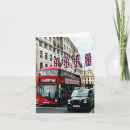 Mjukt hälsningskort med bild av London Kort