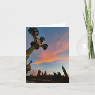 Mjukt hälsningskort med bild av London Kort