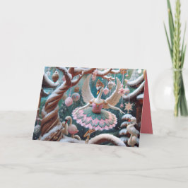 Mjukt hälsningskort med Dancing Svanar Kort