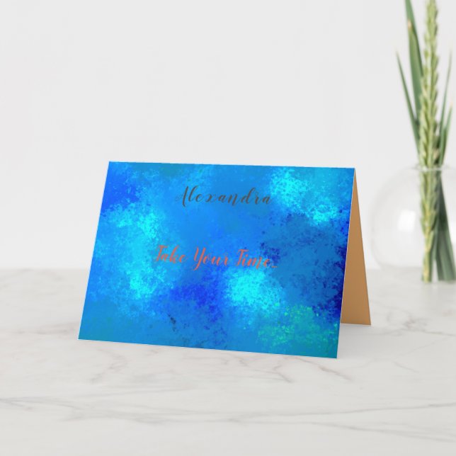 Mjukt hälsningskort med foto och text kort (Framsida)