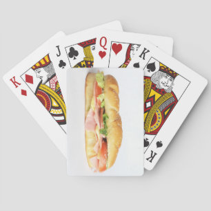 Mjukt ham & Cheese Sub Sandwich Casinokort