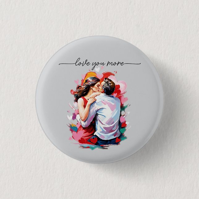 Mjukt Helgdag för älskare Knapp (Framsida)