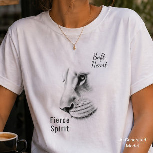 Mjukt Hjärta Vild Ande Honungs-Lejon T-Shirt