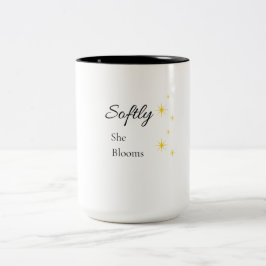 Mjukt hon blommar mugg | Feminint inspirerande mug