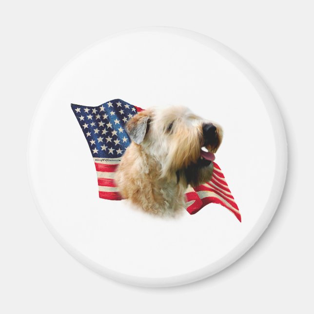 Mjukt Jackat Flagga för hjulförsedda terrier Magnet (Framsidan)