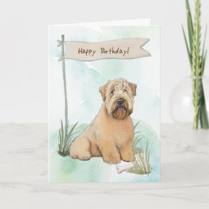 Mjukt Jackat hjulförsedda terrier-Hund-födelsedags Kort