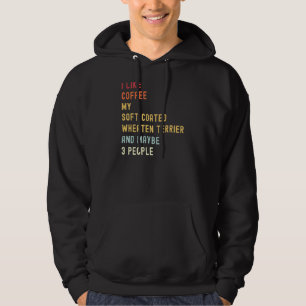 Mjukt Jackat Hund och kaffe för traktor med hatt Hoodie