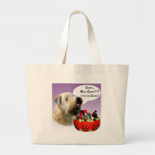 Mjukt Jackat Wheaten Terrier Halloween Candy Jumbo Tygkasse