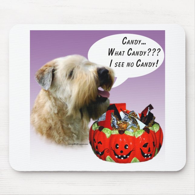 Mjukt Jackat Wheaten Terrier Halloween Candy Musmatta (Framsidan)