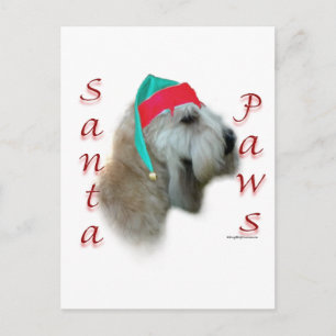 Mjukt Jackat Wheaten Terrier Santa Tassar Helg Vykort