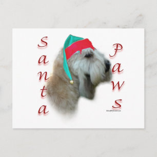 Mjukt Jackat Wheaten Terrier Santa Tassar Helg Vykort
