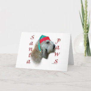 Mjukt Jackat Wheaten Terrier Santa Tassar Helgkort