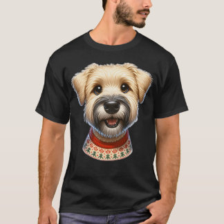 Mjukt Jackat Wheaten Terrier under jul T Shirt