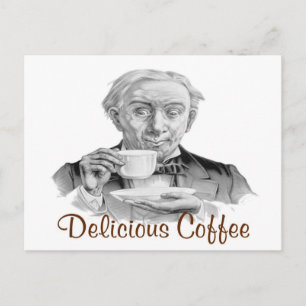 Mjukt kaffe vykort