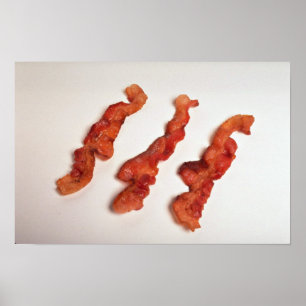 Mjukt kokt bacon poster