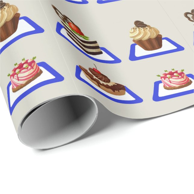 Mjukt kummelställ presentpapper (Rullad Hörn)