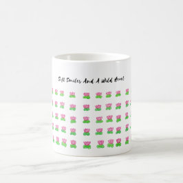 mjukt leende med ett vilt hjärta kaffemugg