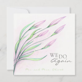 Mjukt lila liljor Förnyelse 10 år inbjudan