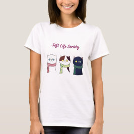 Mjukt Livssällskap Mysig Katt Estetisk T-Shirt
