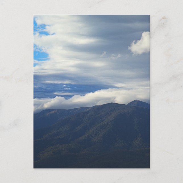 Mjukt ljus över Mount Bogong Vykort (Framsida)