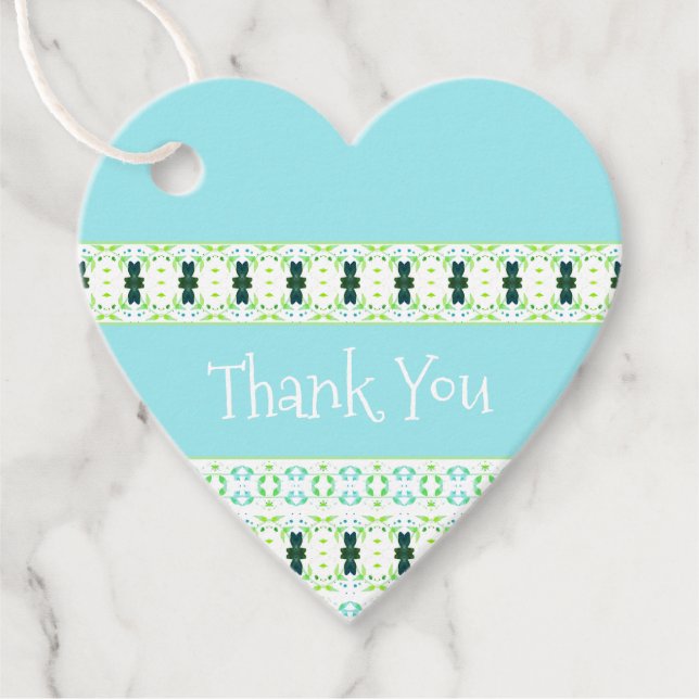 Mjukt ljusblå gåvor etiketter (Framsida)