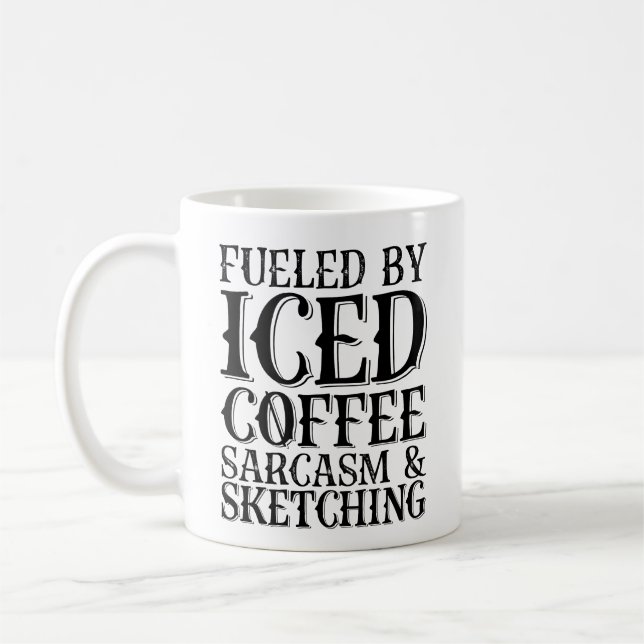Mjukt med kaffe av sarkasm och skal kaffemugg (Vänster)