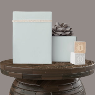 Mjukt mjukt pastel Seafoam Mist Grönt Färg Presentpapper