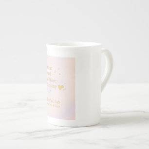 Mjukt Mod – Pastell Inspirerande Mugg Benporslin Mugg