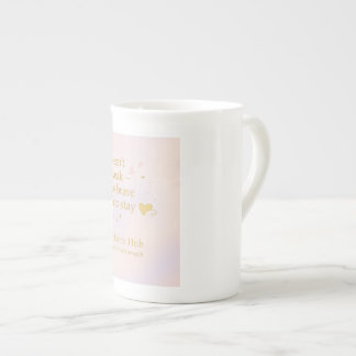 Mjukt Mod – Pastell Inspirerande Mugg Benporslin Mugg