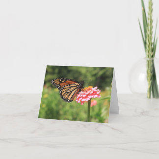 Mjukt monarch Butterfly Note-kort Tack Kort
