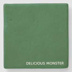 Mjukt monster grönt färg namn stenunderlägg