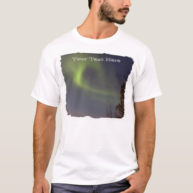 Mjukt nordligt ljus; Anpassade Tee (Framsida)