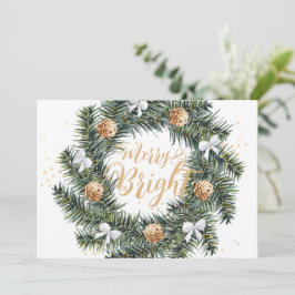 Mjukt och lätt Helgdag för julkrans Julkort