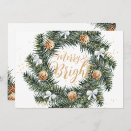 Mjukt och lätt Helgdag för julkrans Julkort