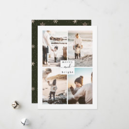 Mjukt och lätt Modern familjs fotoport Julkort