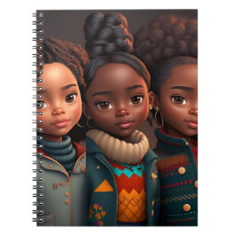 Mjukt omslag av spiral-bärbara datorer - vänner anteckningsbok