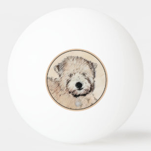 Mjukt Pälsad Wheaten Terrier-målning Original Kons Pingisboll