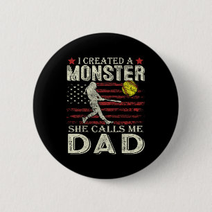 Mjukt Pappa Oss Flagga Jag Skapade Ett Monster Hon Knapp