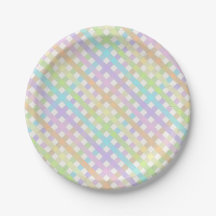 Mjukt pastel Colorful Rainbow Gingham Play