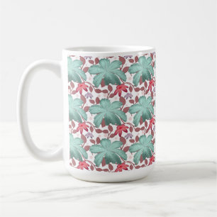Mjukt Pastell Blommönster Elegant blomster Kaffemugg