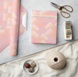 Mjukt Pastell Chevron Mönster Presentpapper