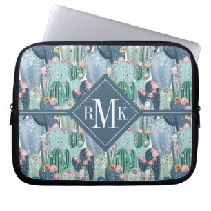 Mjukt Patel kaktusmönster för Monogram Laptop Fodral