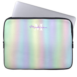 Mjukt regnbåge Holografi | Monogram Laptop Fodral