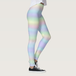 Mjukt regnbåge Holografi | Pastel Leggings