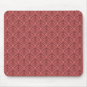 Mjukt röd tunnelbana Retro Mousepad Musmatta