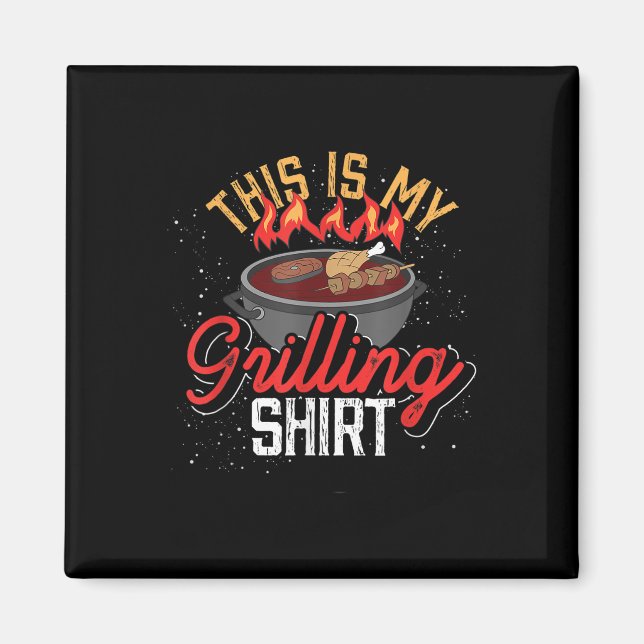 Mjukt rökt Kött Älskare Manar Gift Grilling Bbq Ba Magnet (Framsidan)