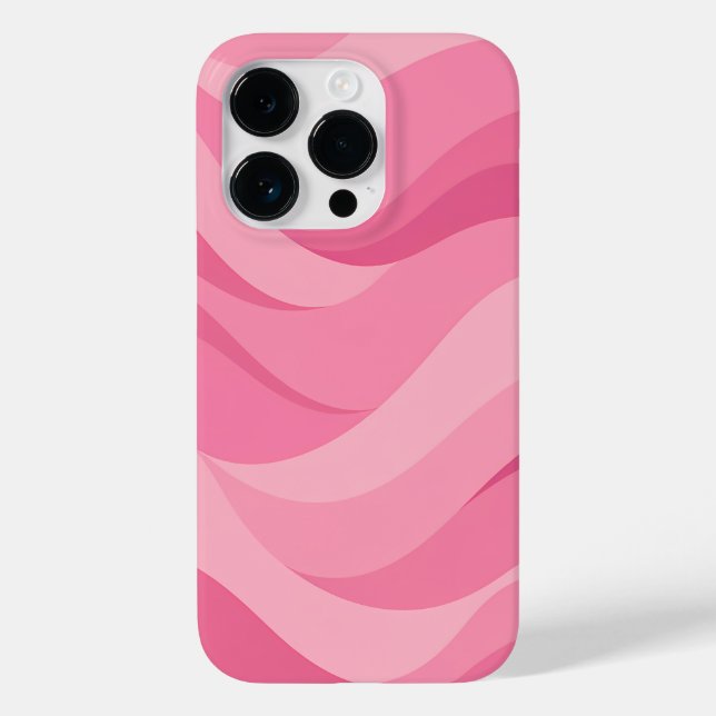 Mjukt Rosa Abstrakt Våg Mönster (Baksida)