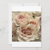 Mjukt Rosa Rosbukett Romantisk Välkomstkort