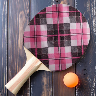 Mjukt Rosamjuk Plaid Pingisracket