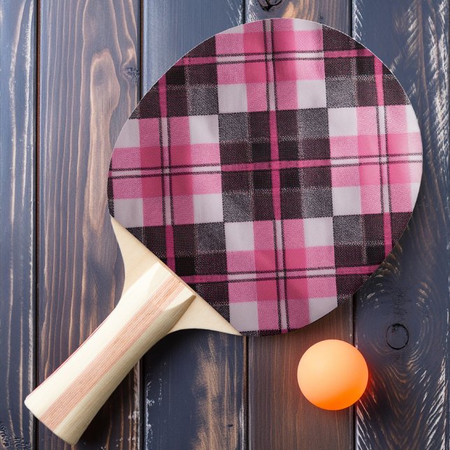Mjukt Rosamjuk Plaid Pingisracket (Skapare uppladdad)